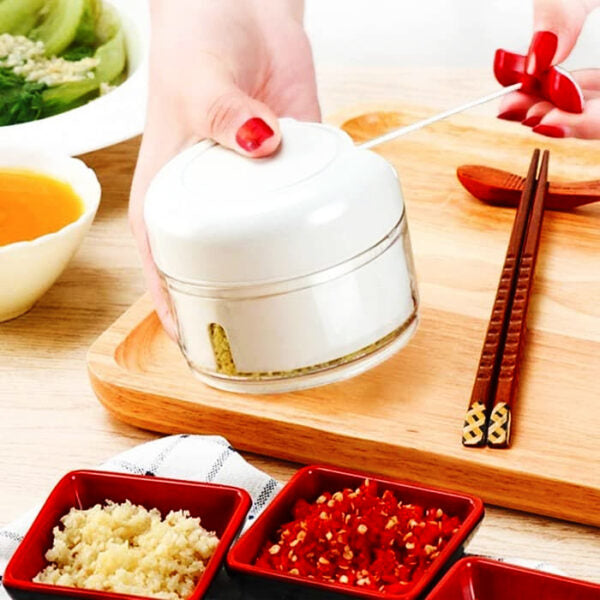 Hand-Powered Mini Meat Grinder & Food Chopper