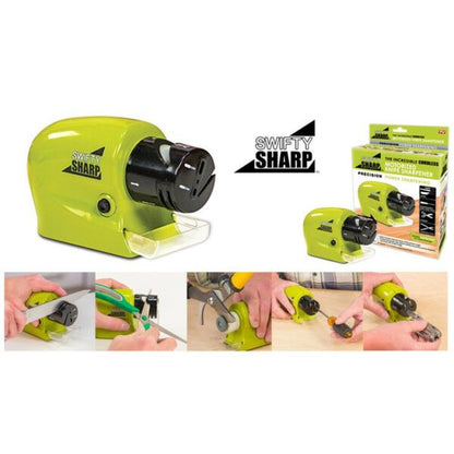 Swifty Sharp: Cordless, Multifunctional, and Super Sharp Electric Knife Sharpener