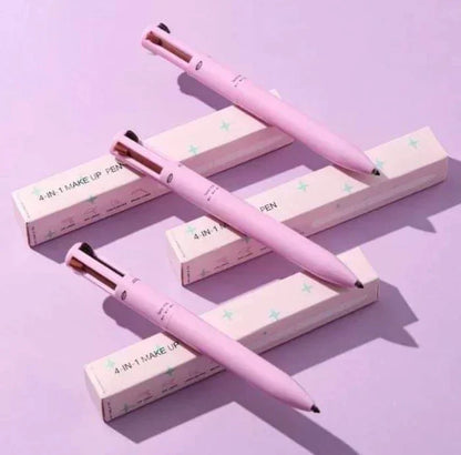 4-in-1 Makeup Pen: Eyeliner, Eyebrow Pencil, Highlighter, Waterproof Cosmetics   [100% Original Quality]