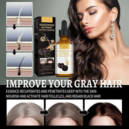 Organic Anti-Greying Hair Serum: Naturally Darkens Hair Without Damage