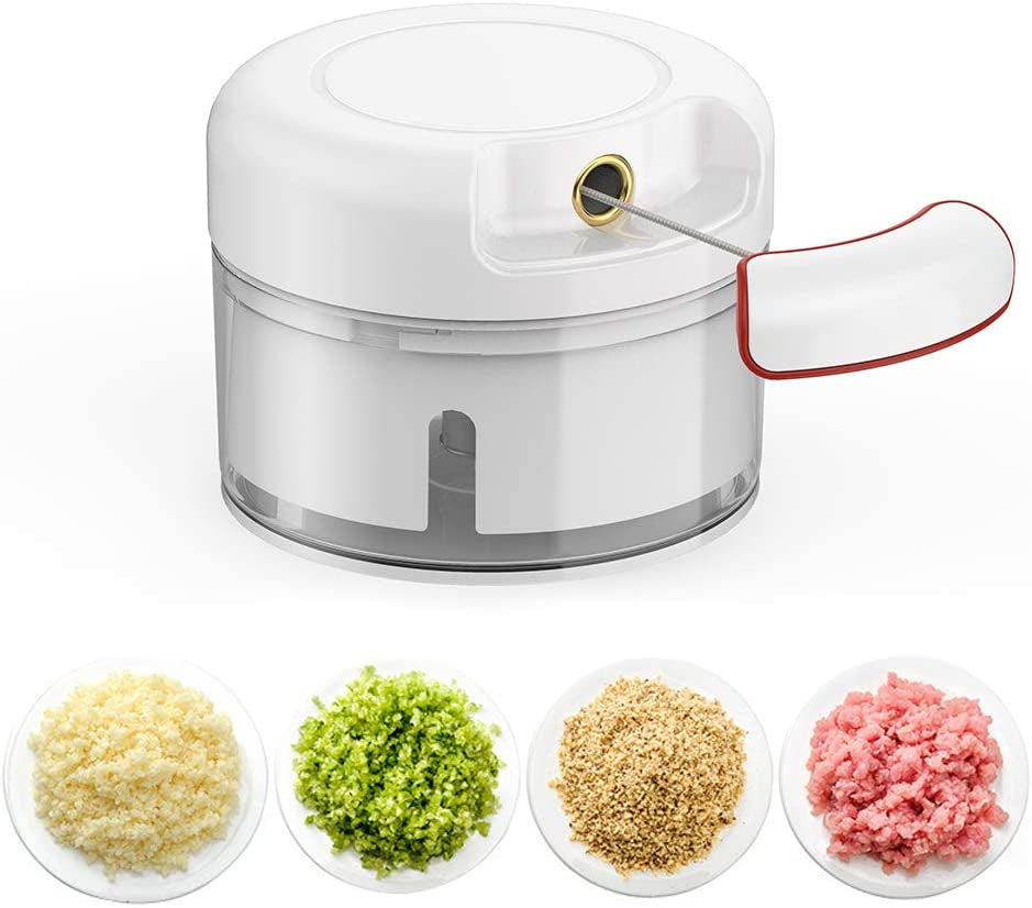 Hand-Powered Mini Meat Grinder & Food Chopper