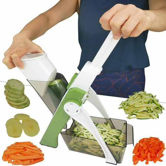 "5-in-1 Precision Vegetable Cutter: Versatile Kitchen Essential for Effortless Slicing."