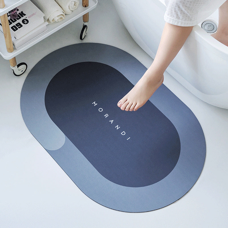 "Round Quick-Dry Bath Mat: Super Absorbent, Non-Slip Home Decor"