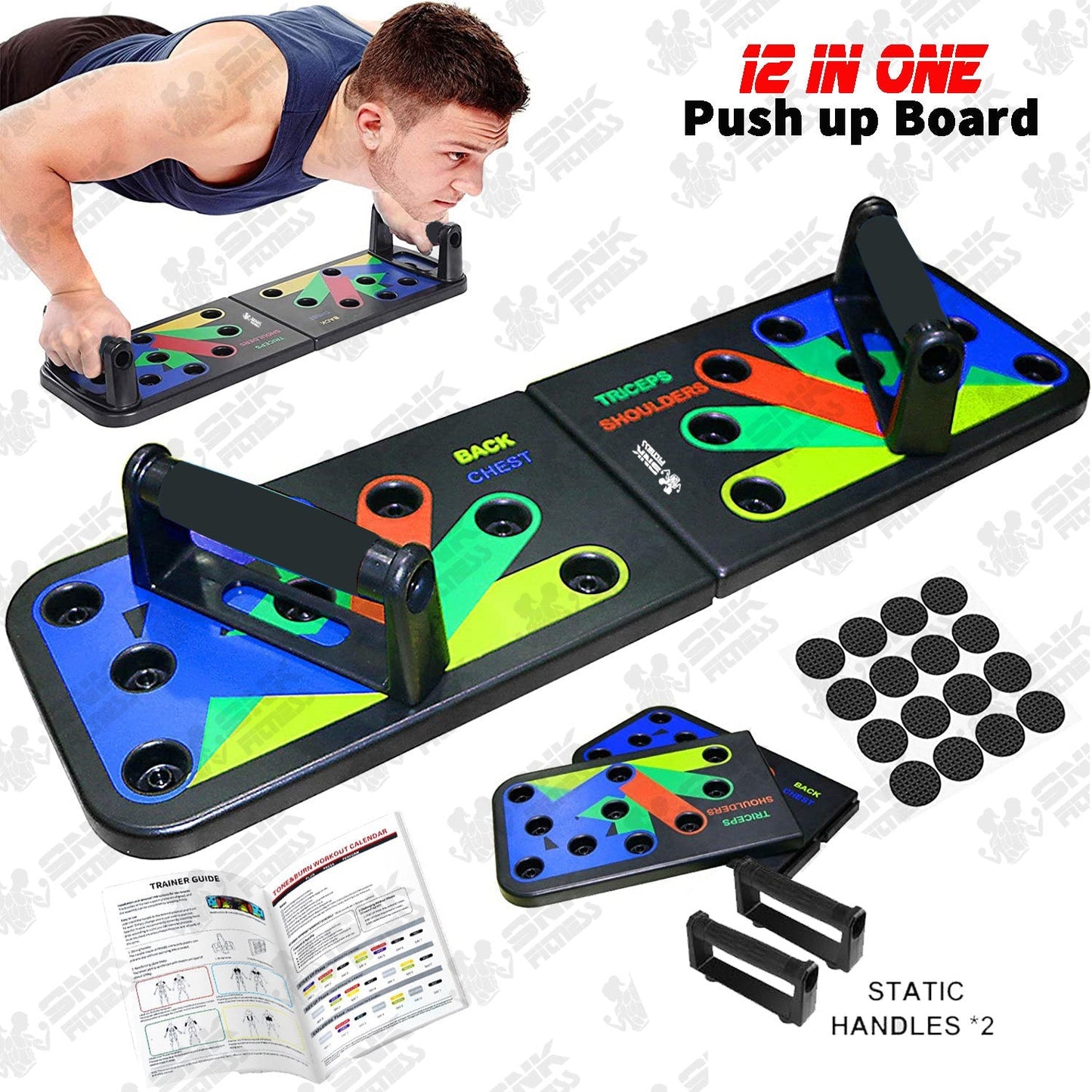 9 in 1 Push Up Board Men & Women Home Gym Body Training Equipment