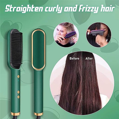 Electric Comb Hair Straightener Black Hair Straightener Straight Comb For Women And Men Iron Curling Irons(best Quality )