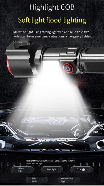 Multi-functional High Power LED Flashlight