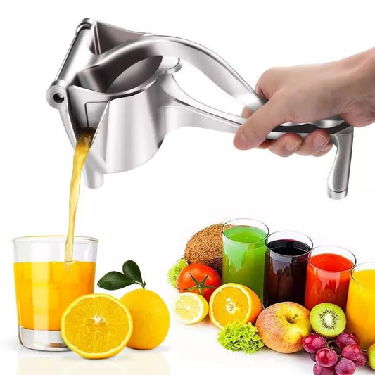 "Premium Aluminum Manual Juicer: Heavy-Duty, Essential Kitchen Tool"