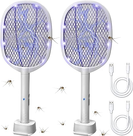 Rechargeable Electric Mosquito Killer Racket 2 In 1