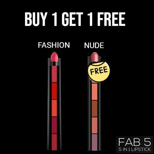 5 in 1 Matte Lipstick – Buy 1 Get 2 [100% Original Quality]