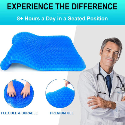 Non Slip Egg Sitter Gel Seat Cushion Soft Sitting Support Pad Cushion for Car and Office Chair Seat Pads