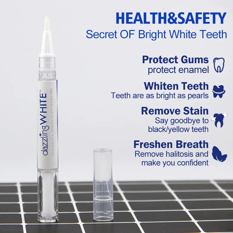 "Teeth Whitening Pen: Stain Removal and Plaque Cleaning Serum"