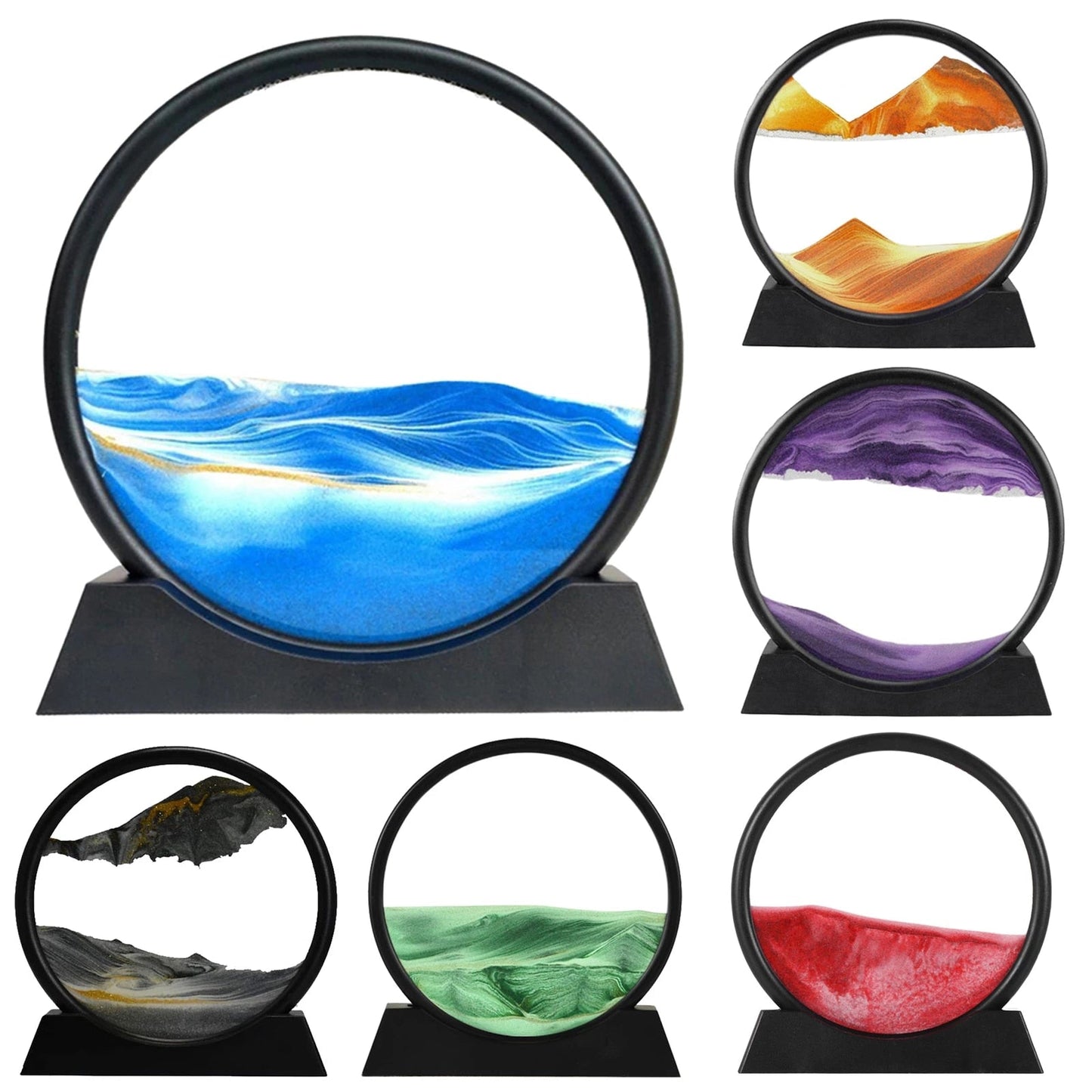 Dynamic Sands: Mesmerizing 3D Art for Relaxing Home Decor Gifts.