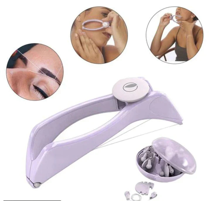 "Slique: Portable Hair Threading Machine for Easy Facial Hair Removal"