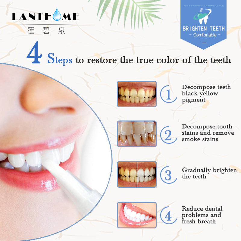 "Teeth Whitening Pen: Stain Removal and Plaque Cleaning Serum"