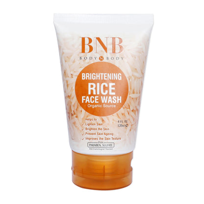 BNB Brightening Glow Kit Rice Scrub Face Wash + Mask (Pack Of 3) [100% Original Quality]