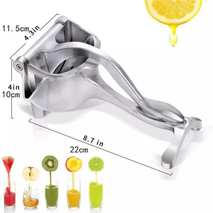 "Premium Aluminum Manual Juicer: Heavy-Duty, Essential Kitchen Tool"