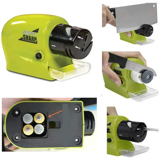 Swifty Sharp: Cordless, Multifunctional, and Super Sharp Electric Knife Sharpener