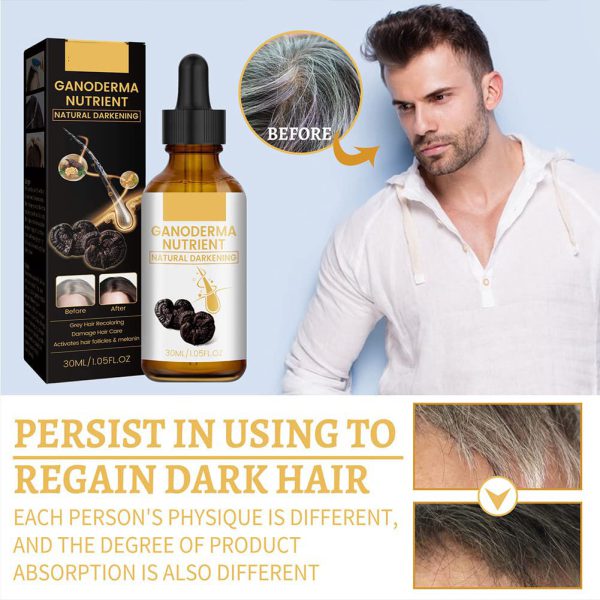 Organic Anti-Greying Hair Serum: Naturally Darkens Hair Without Damage