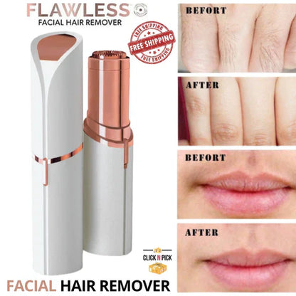 "Flawless Facial Hair Remover: Painless Solution for Women"