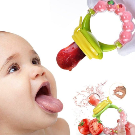 Baby Solid Baby Fruit Pacifier Fresh Fruit Feeder Infant Teething Toy Nibbler Teether Pacifier Safe Silicone Pacifier