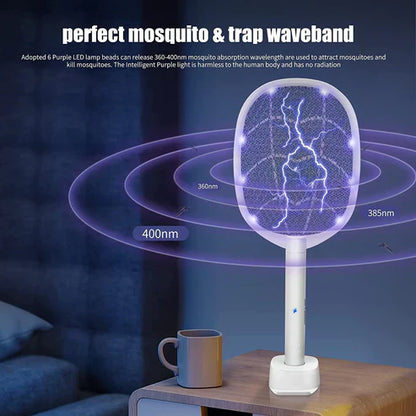 Rechargeable Electric Mosquito Killer Racket 2 In 1