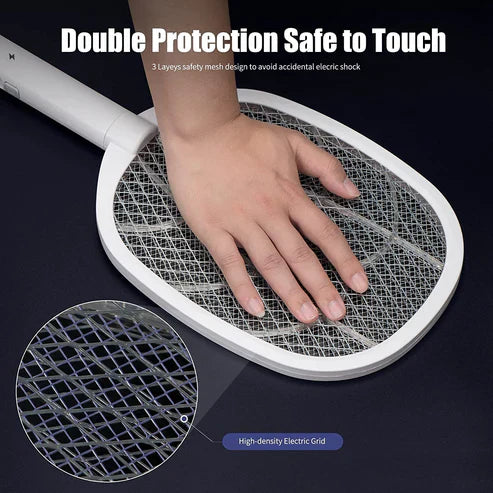 Rechargeable Electric Mosquito Killer Racket 2 In 1