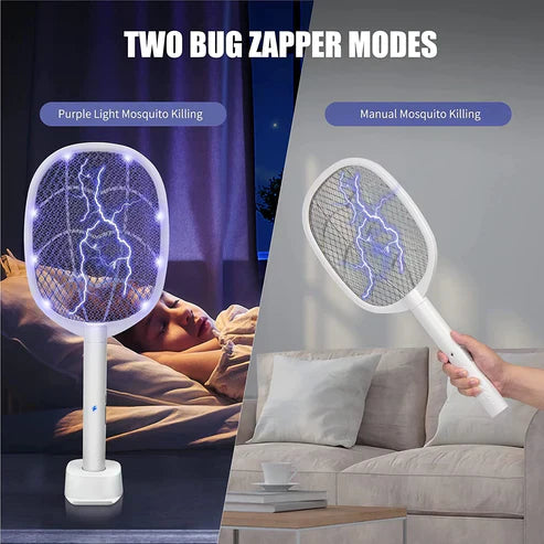 Rechargeable Electric Mosquito Killer Racket 2 In 1