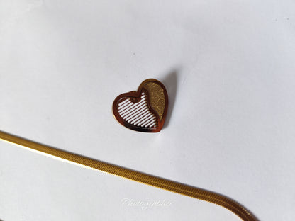 Imported Beautiful heart necklace with earrings for Girls